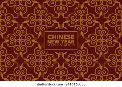 fondo de patrón ininterrumpido del año nuevo chino