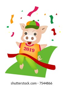 Chinese New Year Series: Year of the Pig - Vector