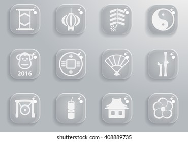 Chinese New Year simple icons for web