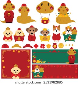  chinese new year, year of the snake, zodiac dog