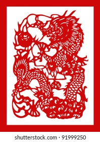 Chinese Chinese New Year ( Spring Festival ) dragon sign for good luck