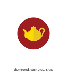 chinese new year teapot flat icon
