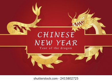 Chinese New Year template and brochure vector illustration design