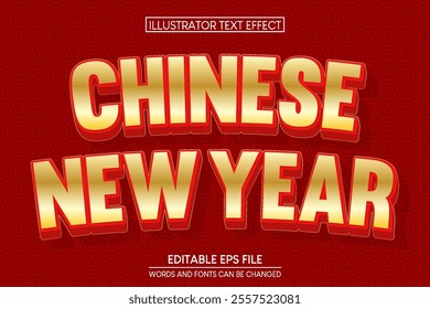 Chinese new year Text Effect.editable text effect