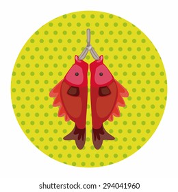 Chinese New Year theme elements, Chinese fish lucky pendant means "May you always get more than you wish for." 