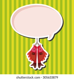 Chinese New Year theme elements, Chinese fish lucky pendant means "May you always get more than you wish for." 