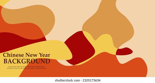 
fondo fluido del tema del año nuevo chino. vector de fondo de color plano de año nuevo chino