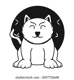 Chinese New Year Tiger Cat Character vector Illustration T shirt design