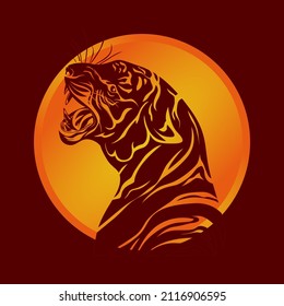 Chinese new year, Year of the tiger, Tiger Illustration