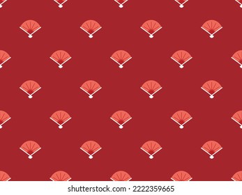 chinese new year traditional background zodiac japanese vector pattern seamless rich  red lunar cny