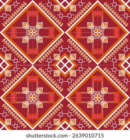 Chinese New Year traditional oriental pattern seamless vector illustration for greeting card background