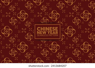 Chinese new year traditional pattern. Vector decorative jewelry collection in Chinese style for card, print, flyers, posters, merch, covers.