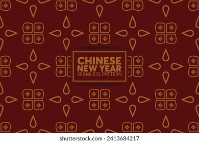 Chinese new year traditional pattern. Vector decorative jewelry collection in Chinese style for card, print, flyers, posters, merch, covers.