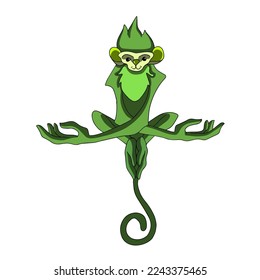 Chinese New Year tree monkey