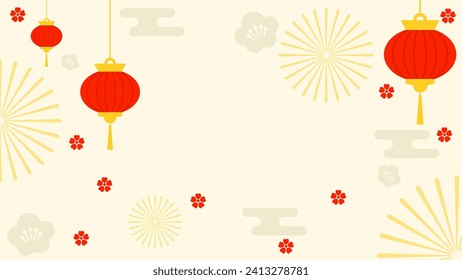 Chinese new year vector background. Background for greeting or design in chinese new year event. Lunar new year background for layout, greeting or promotion