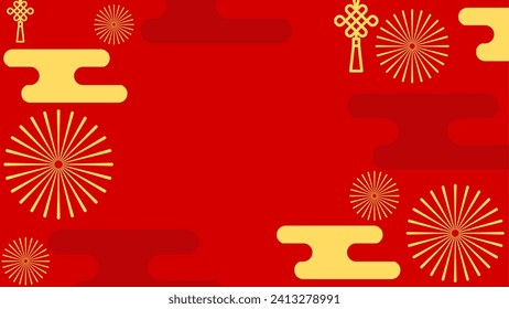 Chinese new year vector background. Background for greeting or design in chinese new year event. Lunar new year background for layout, greeting or promotion