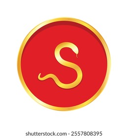 Chinese New Year vector design cards. 2025 year of the Snake. Lunar new year concept. Chinese New Year banner. Chinese frame.