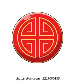 Chinese New Year. Vector detailed cartoon illustration of Chinese symbol Lu for web sites, articles, books, adverts, apps and other places