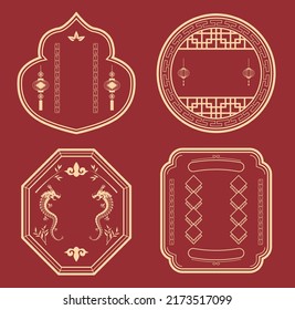 Chinese new year. Vector image background. Gift card template. Holiday banners, web posters, flyers and pamphlets, greeting cards
