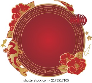 Chinese new year. Vector image background. Gift card template. Holiday banners, web posters, flyers and pamphlets, greeting cards
