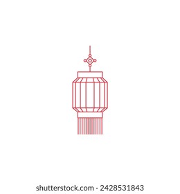 Chinese New Year vector lantern decoration vector