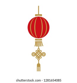chinese new year vector red lantern dragon ornament culture