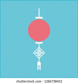 chinese new year vector red lantern dragon ornament culture