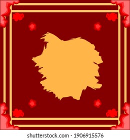 Chinese New Year vector with a simple concept, suitable for various design purposes.