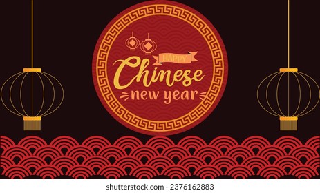 Chinese New Year. Welcome the vibrant celebration of a new lunar year with our Chinese New Year illustration
