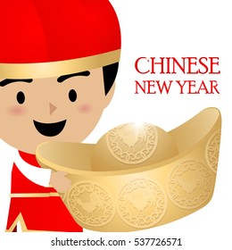 Chinese New Year with white background