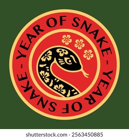 Chinese New Year_of Snake Badge Design