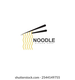 chinese noodle logo design icon template. japanese ramen vector illustration