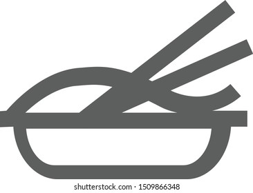 Chinese noodle logo graphic vector