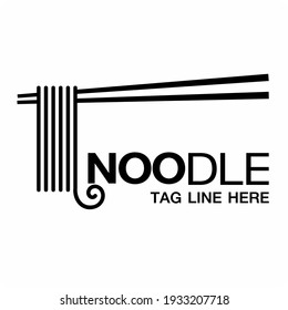 Chinese noodle logo icon template. Japanese ramen