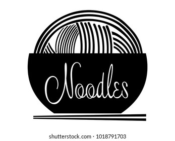 Chinese noodles icon. Spaghetti element icon. Symbol icon for websites, web design, mobile app on white background. Vector Illustration