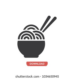 Chinese Noodles vector icon