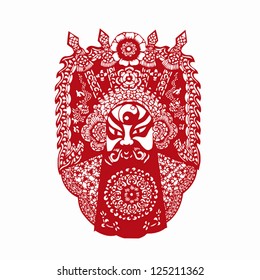 Chinese opera figure ( male Peking opera character )