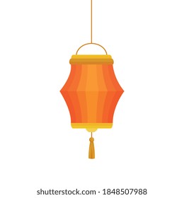 Chinese orange lantern design, China culture asia and oriental theme Vector illustration