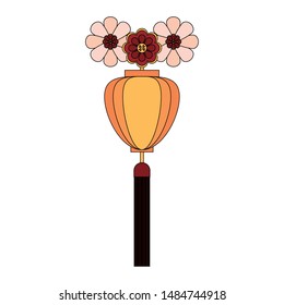 chinese oriental asian lantern cartoon vector illustration graphic design