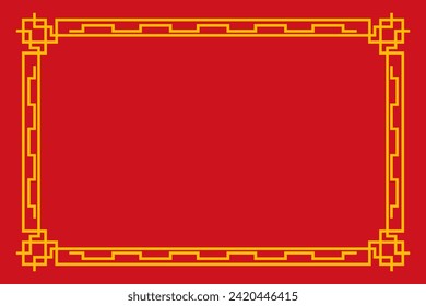 Chinese Oriental Border Ornament East asian decorative art