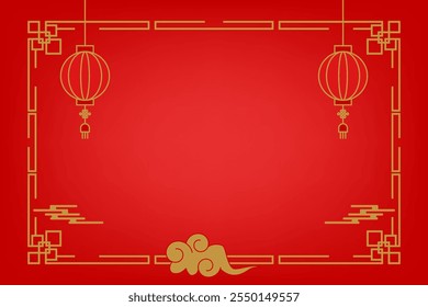 Chinese Oriental border ornamentation rooted in the rich traditions of East Asian decorative art