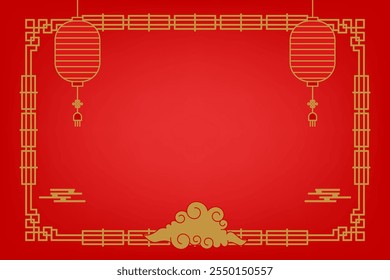 Chinese Oriental border ornamentation rooted in the rich traditions of East Asian decorative art