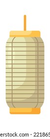 Chinese oriental traditional lantern flat illustration