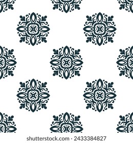 Chinesischer Ornament Hintergrund. Vector nahtloses Muster mit klassischen asiatischen Symbolen für Textil, Wickelpapier und Tapeten.