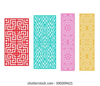 Chinese ornament for door, window, wall and fence