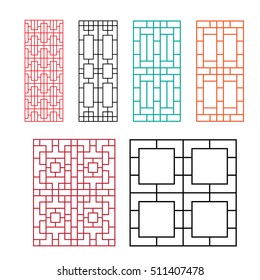 Chinese ornament for door, window, wall and fence