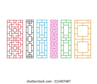 Chinese ornament for door, window, wall and fence