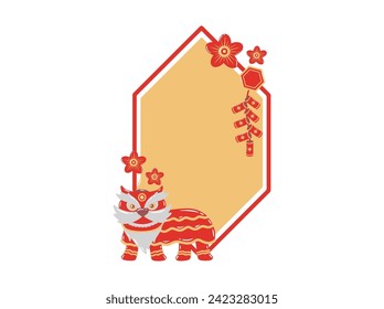 Chinese Ornament Frame Background Illustration