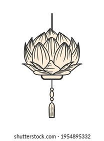 Chinese Ornament Lotus Flower Lantern