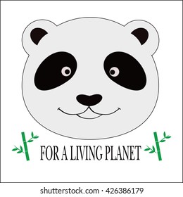  Chinese Panda Bear. Over white background.